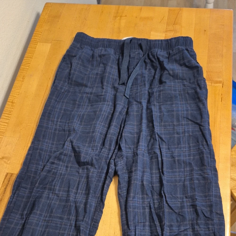 Goodfellow & Co 100% Cotton Blue Plaid Pajama Pants